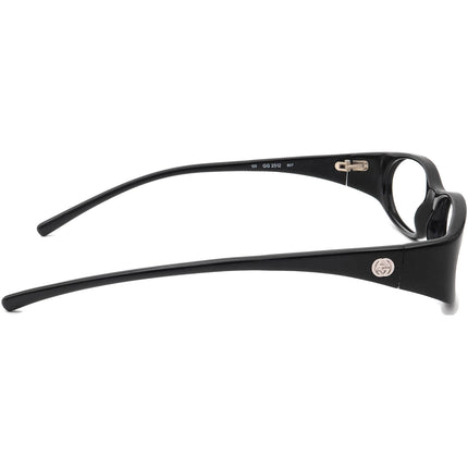Gucci Women's Eyeglasses GG 2512 807 Black Oval Frame Italy 50[]16 125