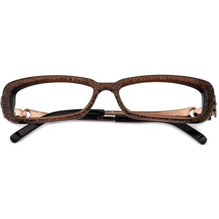 Gucci Women's Eyeglasses GG 294 CER Glitter Brown Rectangular Frame Italy 52[]14 130