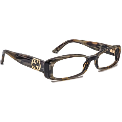 Gucci Women's Eyeglasses GG 2973 SVF Brown Marble Rectangular Frame Italy 50[]16 130