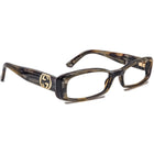Gucci Women's Eyeglasses GG 2973 SVF Brown Marble Rectangular Frame Italy 50[]16 130