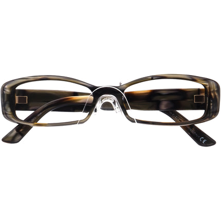 Gucci Women's Eyeglasses GG 2973 SVF Brown Marble Rectangular Frame Italy 50[]16 130