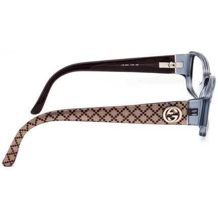 Gucci Women's Eyeglasses GG 3184 74W Transparent Blue Rectangular Frame Italy 53[]14 130