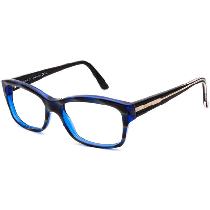Gucci Women's Eyeglasses GG 3205 Y0A Striped Olive on Blue/Black Butterfly Frame Italy 53[]16 140