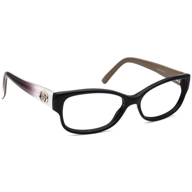 Gucci Women's Eyeglasses GG 3569 L4E Gloss Black B-Shape Frame Italy 52[]15 135