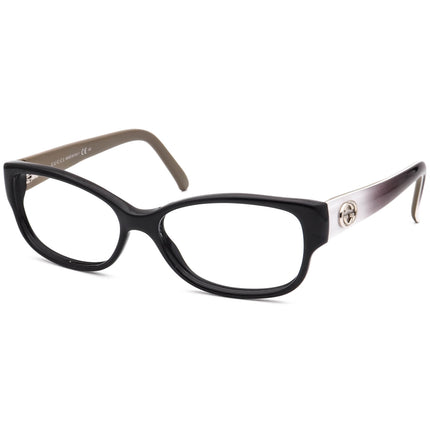 Gucci Women's Eyeglasses GG 3569 L4E Gloss Black B-Shape Frame Italy 52[]15 135