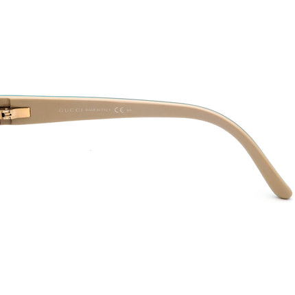 Gucci Women's Eyeglasses GG 3569 WQ2 Havana/Aqua on Tan Butterfly Frame Italy 52[]15 135