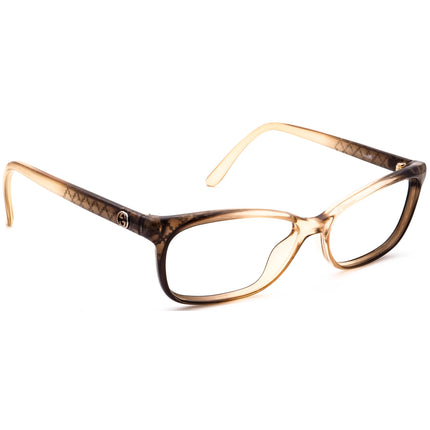 Gucci Women's Eyeglasses GG 3699 QIF Transparent Champagne Brown B-Shape Frame Italy 54[]15 140