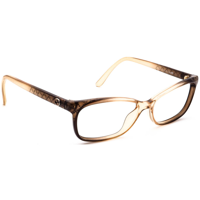 Gucci Women's Eyeglasses GG 3699 QIF Transparent Champagne Brown B-Shape Frame Italy 54[]15 140