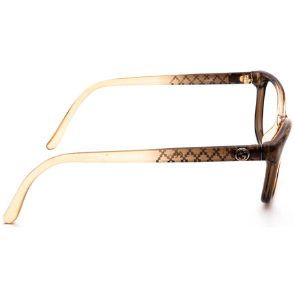 Gucci Women's Eyeglasses GG 3699 QIF Transparent Champagne Brown B-Shape Frame Italy 54[]15 140