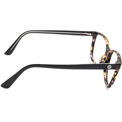 Gucci Women's Eyeglasses GG 3724 HPA Pink Marble/Black Square Frame Italy 53[]15 140