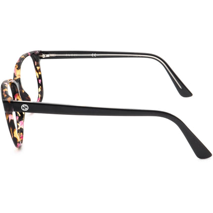 Gucci Women's Eyeglasses GG 3724 HPA Pink Marble/Black Square Frame Italy 53[]15 140