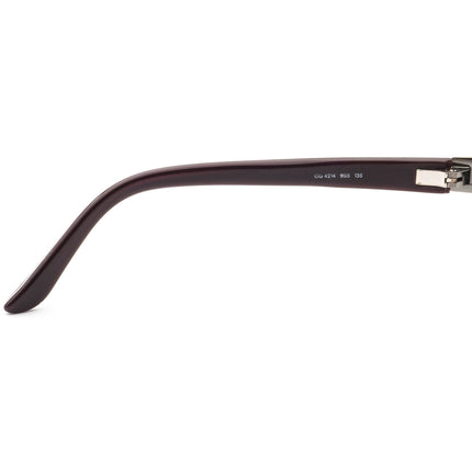 Gucci Women's Eyeglasses GG 4214 9S5 Shiny Gunmetal/Gray Rectangular Frame Italy 54[]16 135