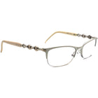 Gucci Women's Eyeglasses GG 4237 CQW White Half Rim Frame Italy 52[]17 130