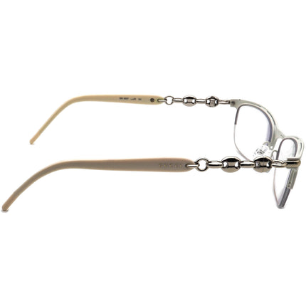 Gucci Women's Eyeglasses GG 4237 CQW White Half Rim Frame Italy 52[]17 130
