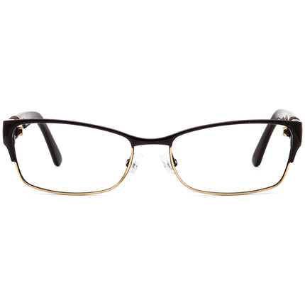 Gucci Women's Eyeglasses GG 4244 0ZJ Brown&Gold Browline Frame Italy 53[]16 135