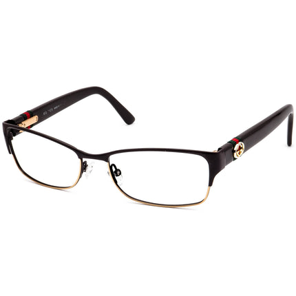 Gucci Women's Eyeglasses GG 4244 0ZJ Brown&Gold Browline Frame Italy 53[]16 135