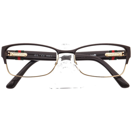 Gucci Women's Eyeglasses GG 4244 0ZJ Brown&Gold Browline Frame Italy 53[]16 135