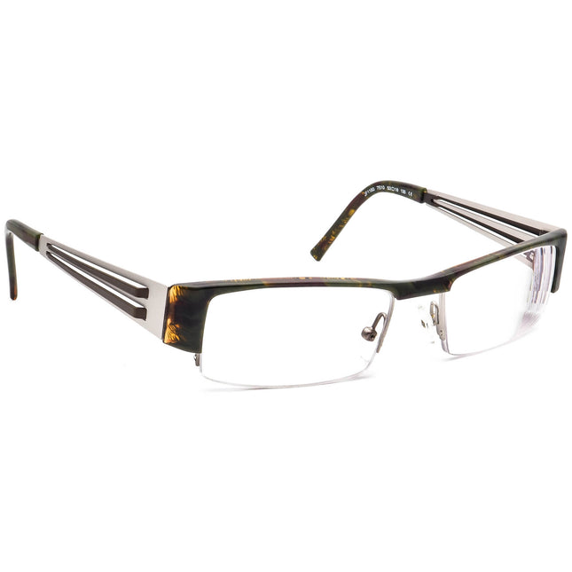 JF Rey Eyeglasses JF1160 7510 Moss Green & Gunmetal Half Rim Frame 53[]18 135