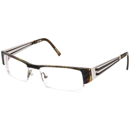 JF Rey Eyeglasses JF1160 7510 Moss Green & Gunmetal Half Rim Frame 53[]18 135