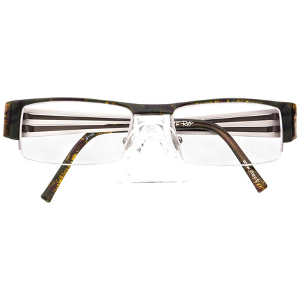 JF Rey Eyeglasses JF1160 7510 Moss Green & Gunmetal Half Rim Frame 53[]18 135
