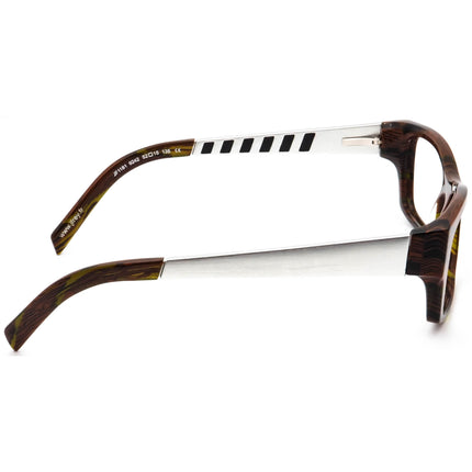JF Rey Eyeglasses JF1181 9242 Brown and White Rectangular Frame 52[]15 135