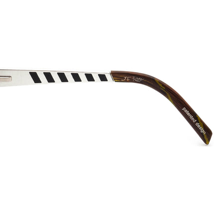 JF Rey Eyeglasses JF1181 9242 Brown and White Rectangular Frame 52[]15 135