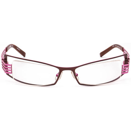 JF Rey Women's Eyeglasses JF2252 9482 Brown & Pink Rectangular Metal Frame 52[]16 133