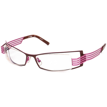 JF Rey Women's Eyeglasses JF2252 9482 Brown & Pink Rectangular Metal Frame 52[]16 133