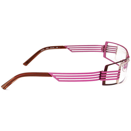 JF Rey Women's Eyeglasses JF2252 9482 Brown & Pink Rectangular Metal Frame 52[]16 133
