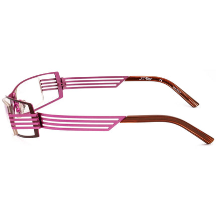 JF Rey Women's Eyeglasses JF2252 9482 Brown & Pink Rectangular Metal Frame 52[]16 133