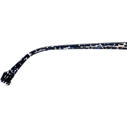 JF Rey Women's Eyeglasses JF 1340 2000 Blue & Black on Crystal B-Shape Frame 50[]19 143 Handmade