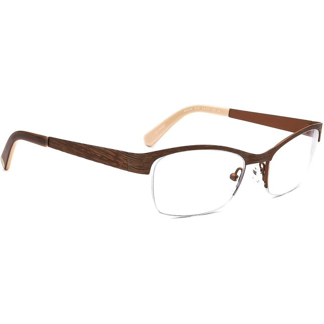 JF Rey Eyeglasses PM006 9590 Petite Striped Brown Half Rim Metal Frame 49[]17 127