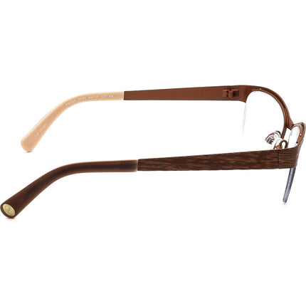 JF Rey Eyeglasses PM006 9590 Petite Striped Brown Half Rim Metal Frame 49[]17 127