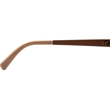 JF Rey Eyeglasses PM006 9590 Petite Striped Brown Half Rim Metal Frame 49[]17 127
