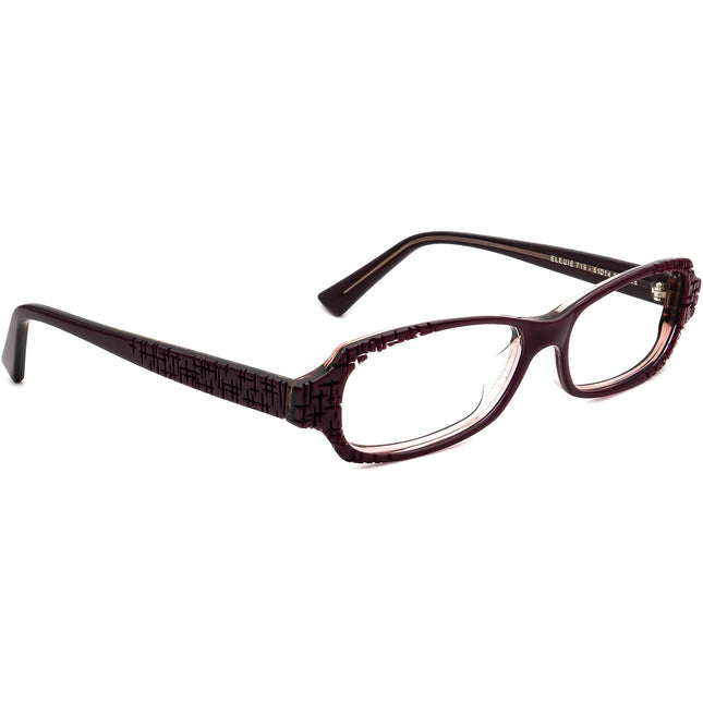 Jean Lafont Women's Eyeglasses Elegie 719 Purple Rectangular Frame France 51[]14 138