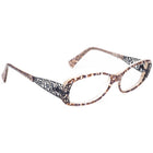 Jean Lafont Women's Eyeglasses Epopee 762 Purple Marble Rhinestones Rectangular Frame 53[]13 132