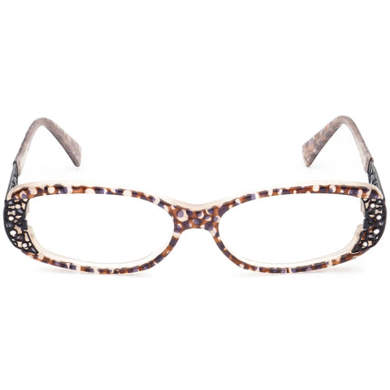 Jean Lafont Women's Eyeglasses Epopee 762 Purple Marble Rhinestones Rectangular Frame 53[]13 132