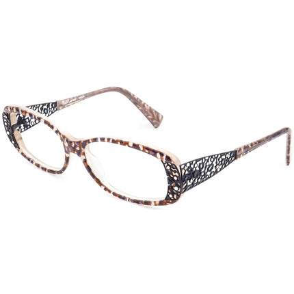 Jean Lafont Women's Eyeglasses Epopee 762 Purple Marble Rhinestones Rectangular Frame 53[]13 132