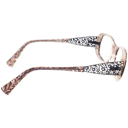 Jean Lafont Women's Eyeglasses Epopee 762 Purple Marble Rhinestones Rectangular Frame 53[]13 132