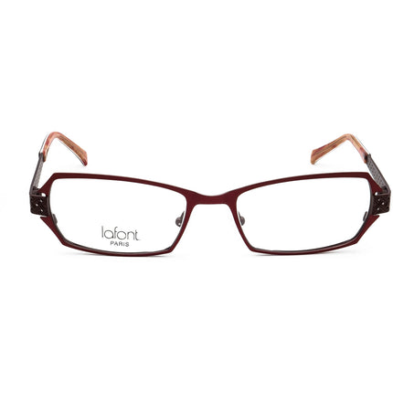 Jean Lafont Women's Eyeglasses Helene 628 Matte Red&Brown Rectangular Metal Frame France 52[]18 133