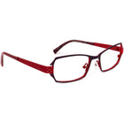 Jean Lafont Women's Eyeglasses Helene 762 Purple/Red Rectangular Metal Frame France 52[]18 133
