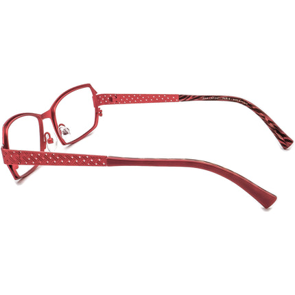 Jean Lafont Women's Eyeglasses Helene 762 Purple/Red Rectangular Metal Frame France 52[]18 133