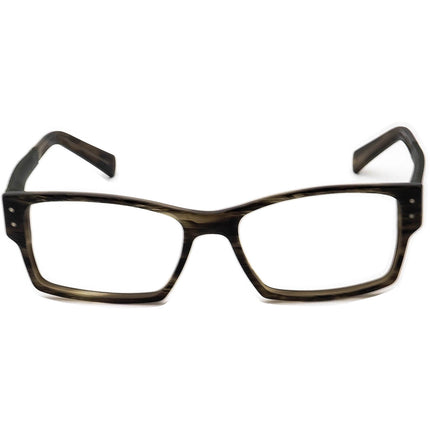 Jean Lafont Eyeglasses Horde 431 Carbon Fiber Striped Green Rectangular Frame France 55[]15 145