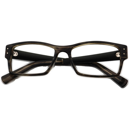 Jean Lafont Eyeglasses Horde 431 Carbon Fiber Striped Green Rectangular Frame France 55[]15 145