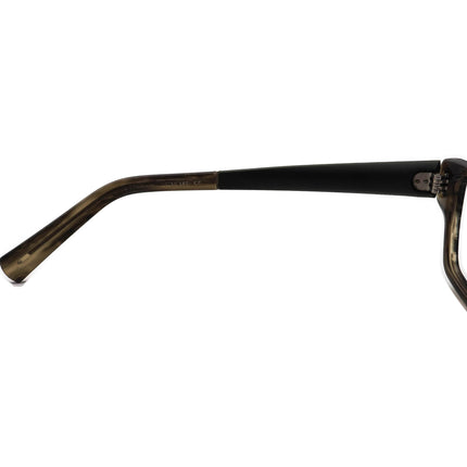 Jean Lafont Eyeglasses Horde 431 Carbon Fiber Striped Green Rectangular Frame France 55[]15 145