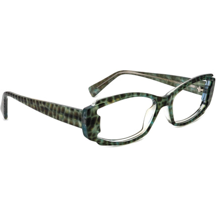 Jean Lafont Women's Eyeglasses Litote 395 Green Frogskin Rectangular Frame France 50[]14 138