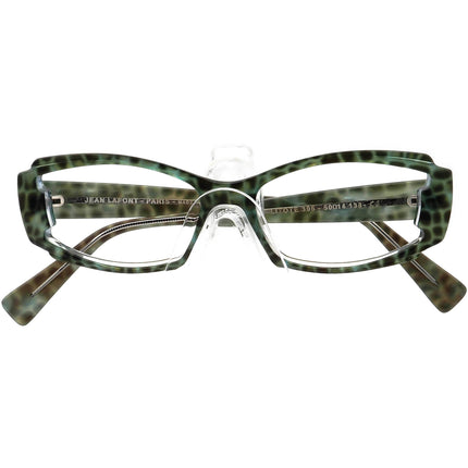 Jean Lafont Women's Eyeglasses Litote 395 Green Frogskin Rectangular Frame France 50[]14 138