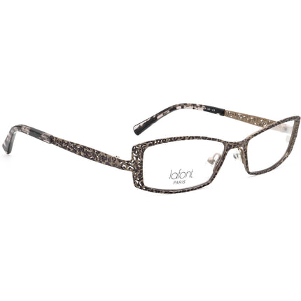 Jean Lafont Women's Eyeglasses Mayfair 030 Brown Leopard Rectangular Metal Frame France 51[]16 125