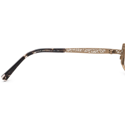 Jean Lafont Women's Eyeglasses Mayfair 030 Brown Leopard Rectangular Metal Frame France 51[]16 125
