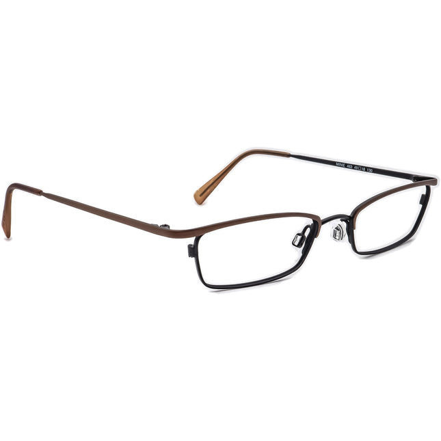 Jean Lafont Eyeglasses Minie 463 Brown/Black Rectangular Metal Frame France 49[]18 130
